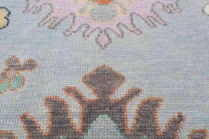 Camellia Hand-Knotted Wool Oushak Rug