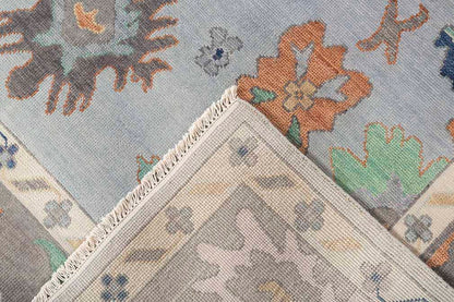 Camellia Hand-Knotted Wool Oushak Rug