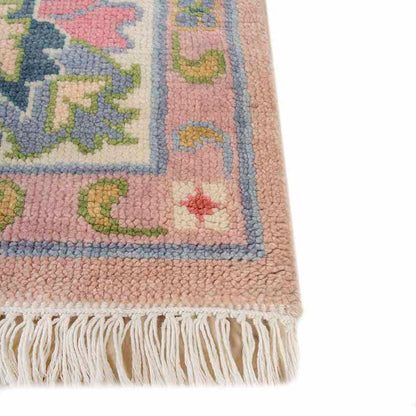 Zinnia Hand-Knotted Wool Oushak Rug