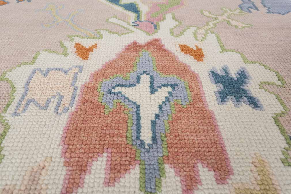 Zinnia Hand-Knotted Wool Oushak Rug