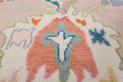 Zinnia Hand-Knotted Wool Oushak Rug