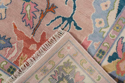 Zinnia Hand-Knotted Wool Oushak Rug