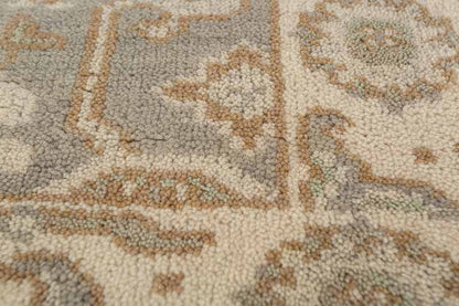 Celandine Hand-Knotted Wool Oushak Rug