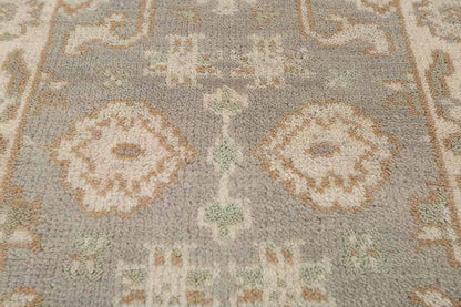 Celandine Hand-Knotted Wool Oushak Rug