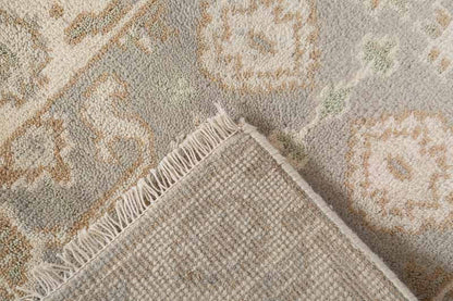 Celandine Hand-Knotted Wool Oushak Rug