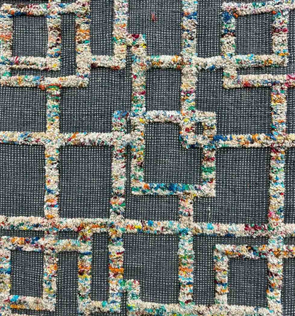 Nebula Black Chromatic Jute Blend Rug