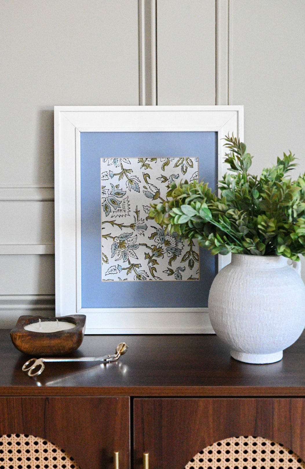 Timeless Botanicals (Blue) Textile Wall Art