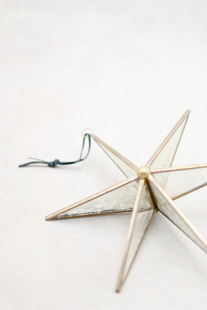 Antique Style Glass Star Ornament