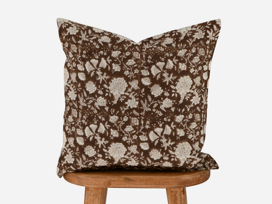 Vivian Block Print Pillow Cover