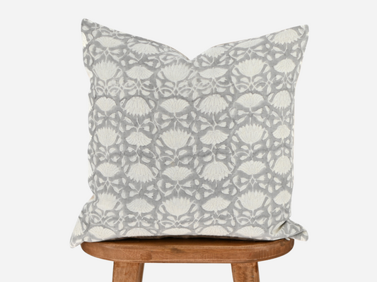 Riven Block Print Pillow Cover