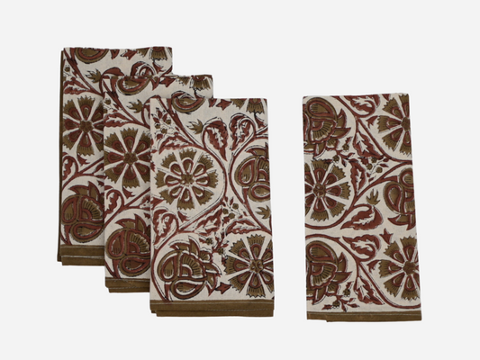 Flitchburg Block Print Cloth Napkins