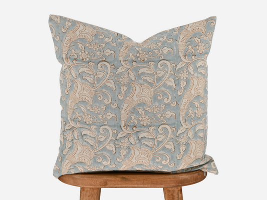 Eulalia Block Print Pillow Cover