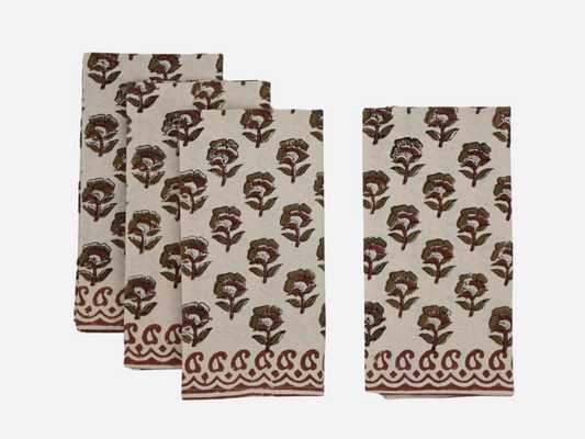 Orton Block Print Cloth Napkins