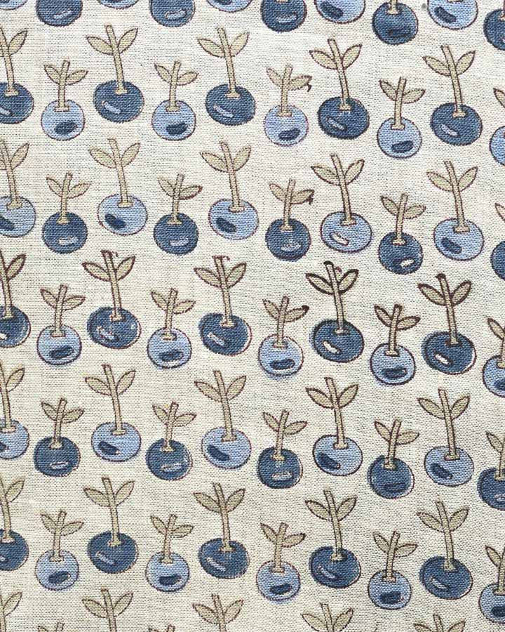 Arthur Hand Block Printed Linen Fabric