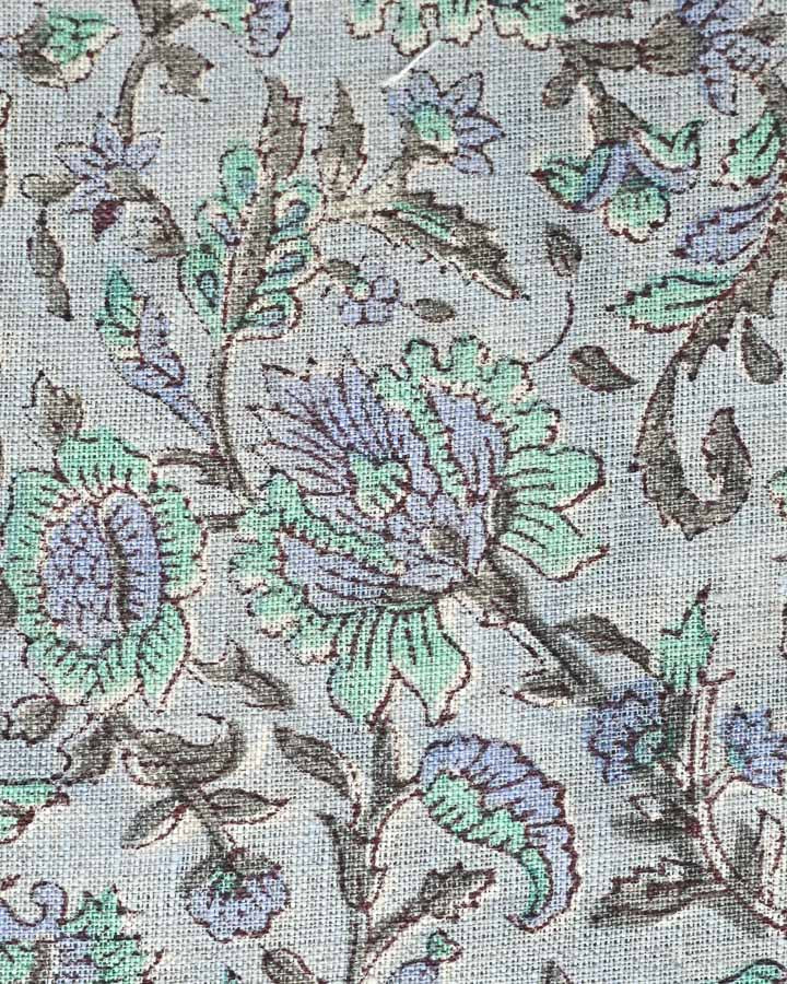 Jackson Hand Block Printed Linen Fabric