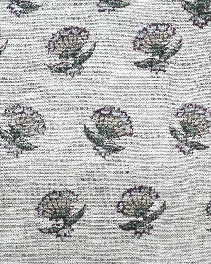 Scarlett Hand Block Printed Linen Fabric