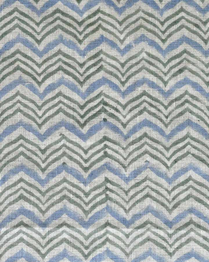 Peyton Hand Block Printed Linen Fabric