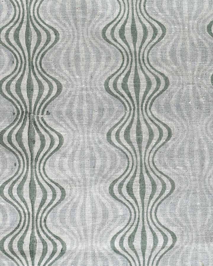 Quinn Hand Block Printed Linen Fabric