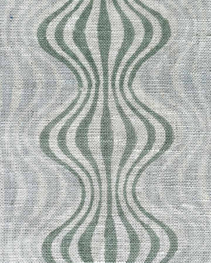 Quinn Hand Block Printed Linen Fabric