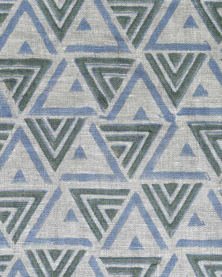 Casey Hand Block Printed Linen Fabric