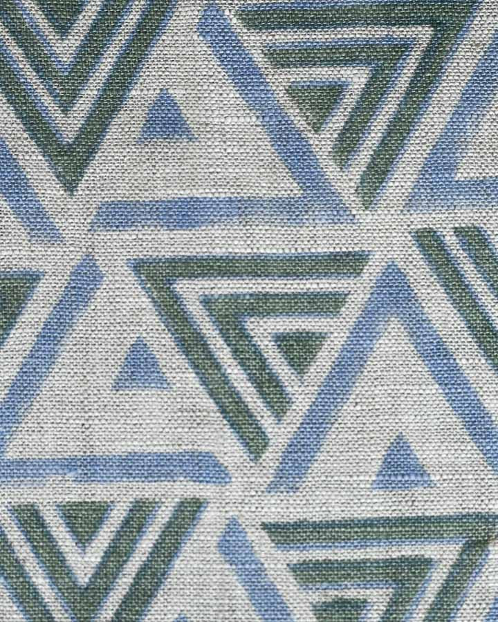 Casey Hand Block Printed Linen Fabric