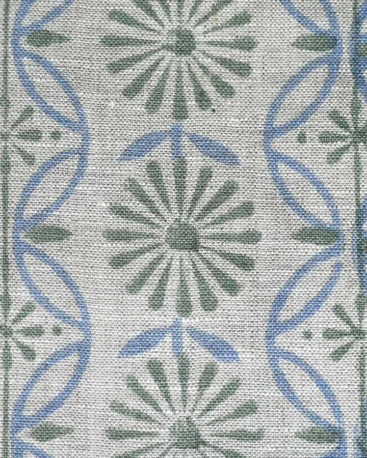 Avery Hand Block Printed Linen Fabric