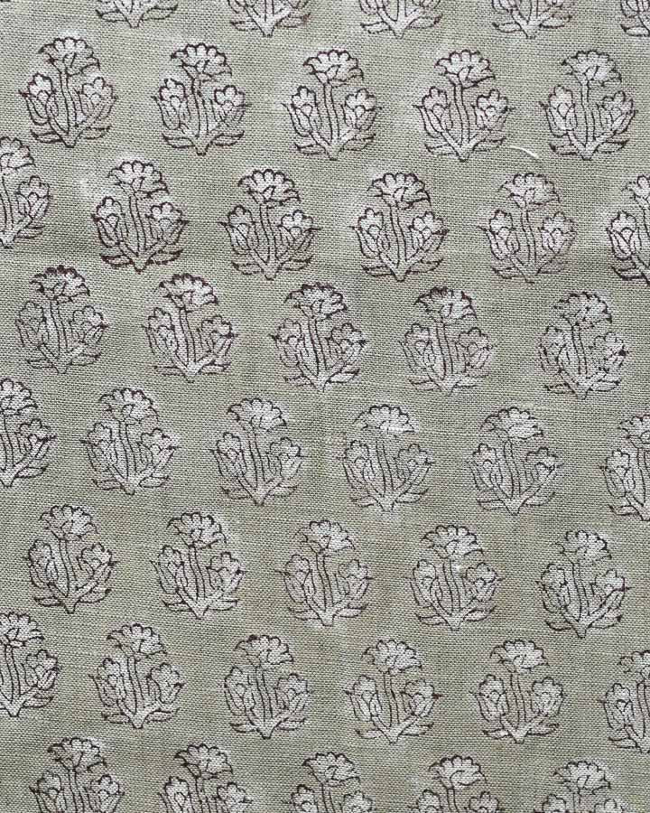 Colton Hand Block Printed Linen Fabric