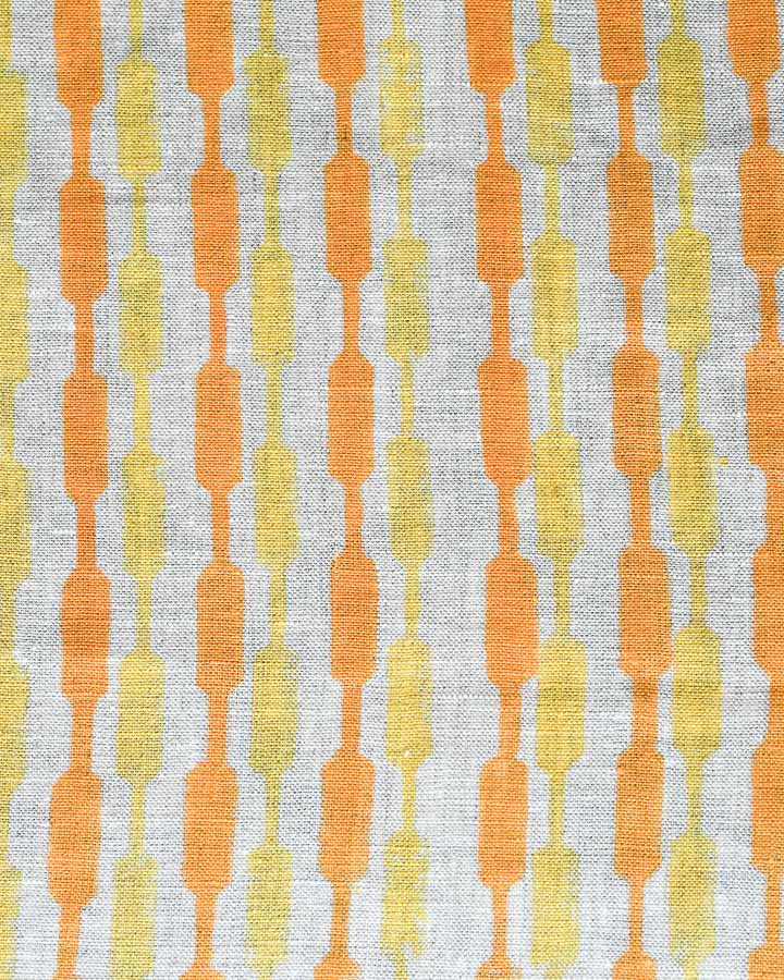 Daniel Hand Block Printed Linen Fabric