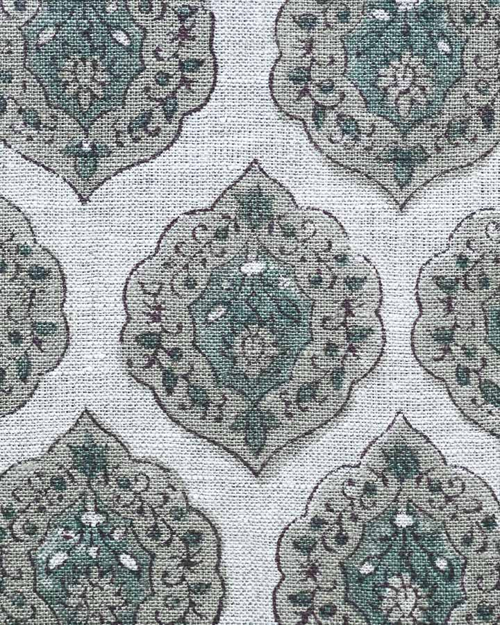 Matthew Hand Block Printed Linen Fabric