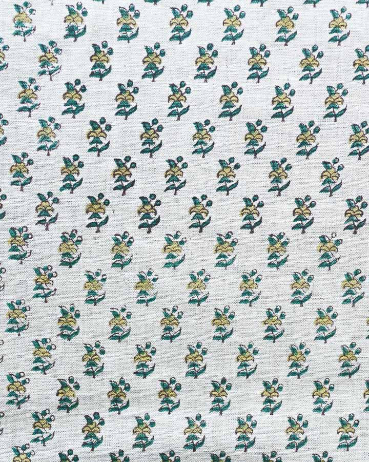 Jace Hand Block Printed Linen Fabric