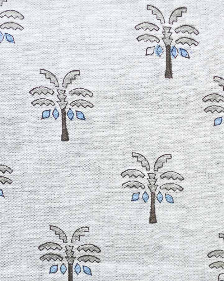 Margaret Hand Block Printed Linen Fabric