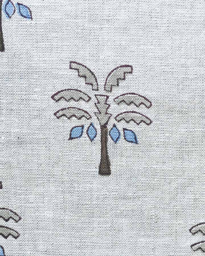 Margaret Hand Block Printed Linen Fabric