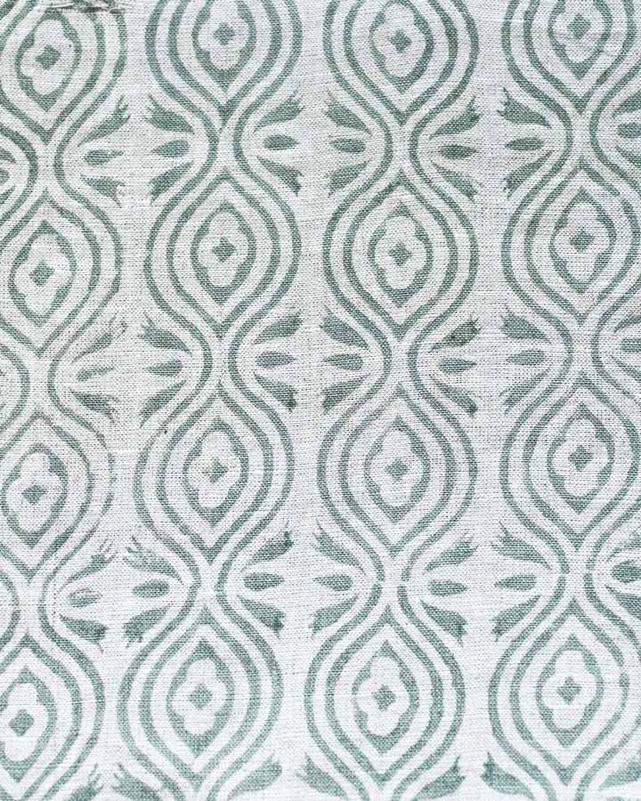 George Hand Block Printed Linen Fabric