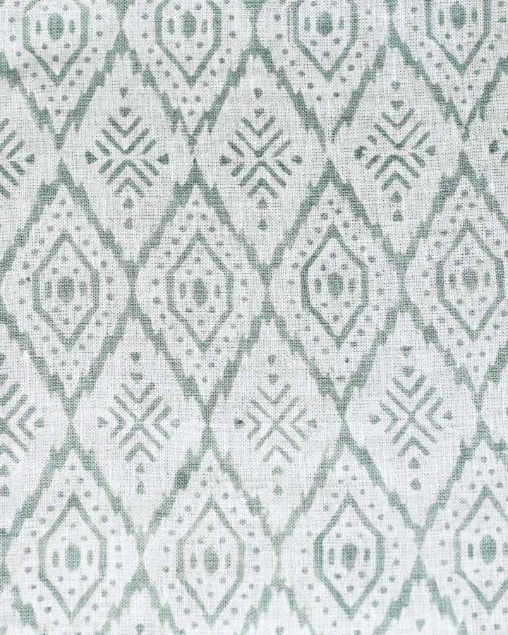 Alex Hand Block Printed Linen Fabric