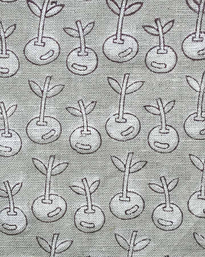 Greta Hand Block Printed Linen Fabric