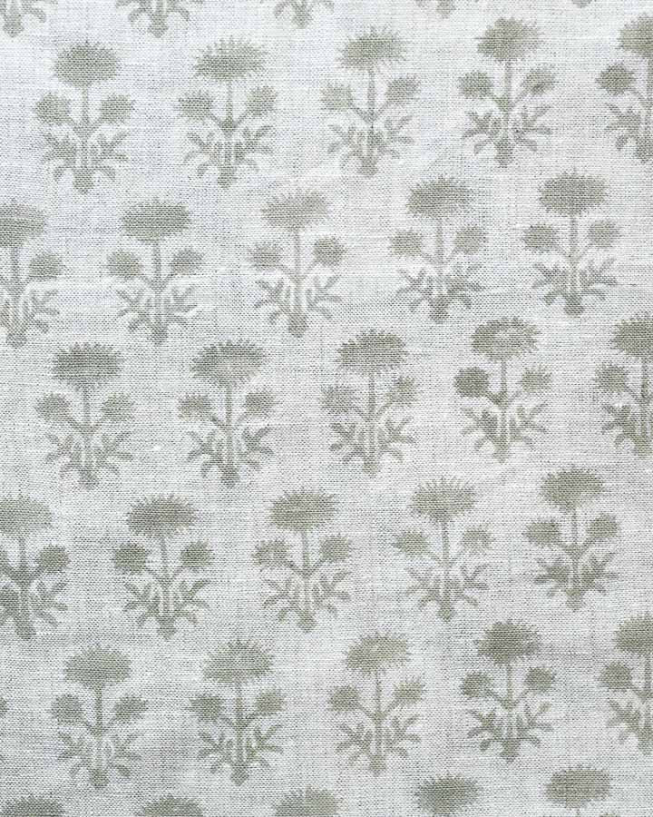 Henter Hand Block Printed Linen Fabric