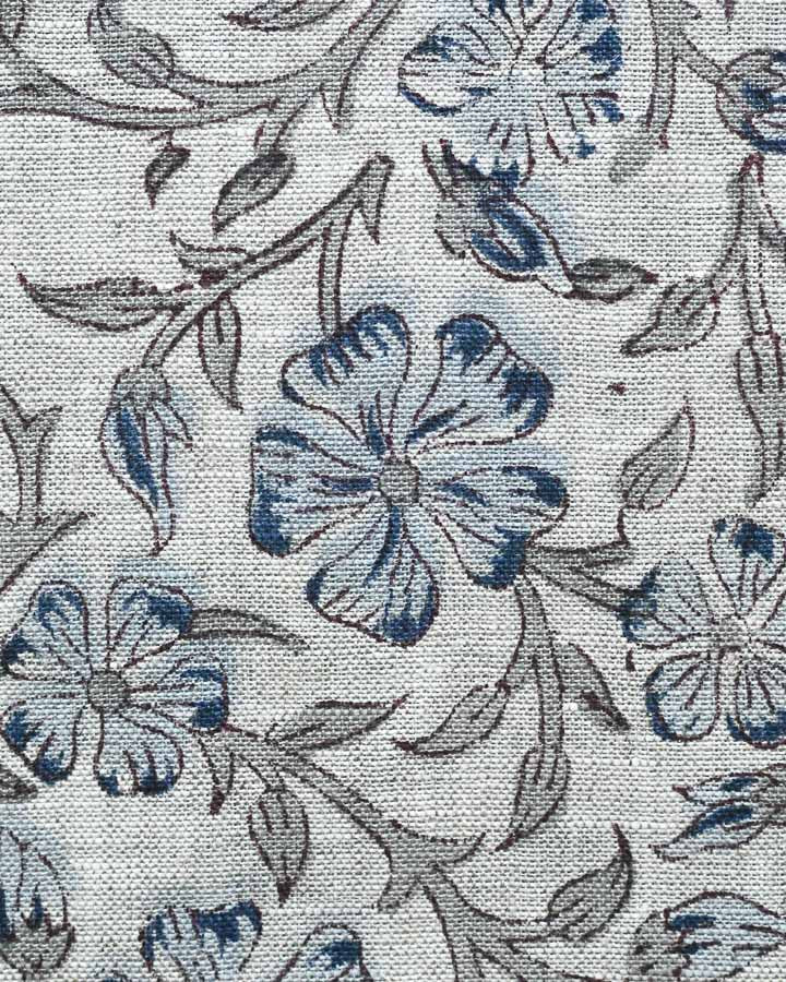 Edward Hand Block Printed Linen Fabric