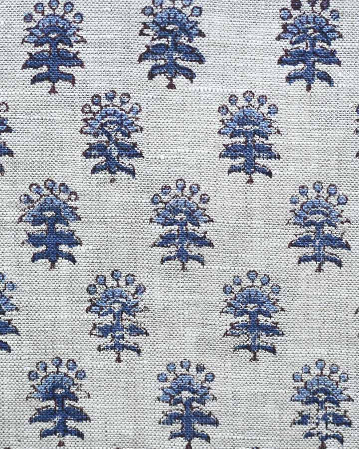 Elijah Hand Block Printed Linen Fabric