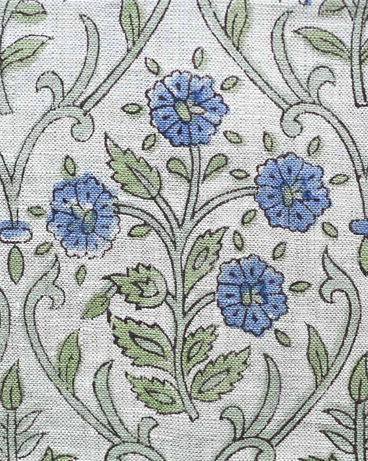 Jordan Hand Block Printed Linen Fabric