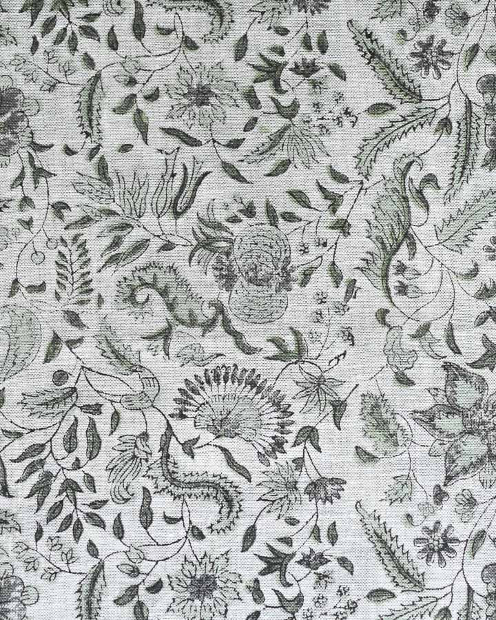 Taylor Hand Block Printed Linen Fabric