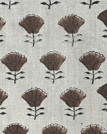 Arianna Block Printed Upholstery Linen Fabric