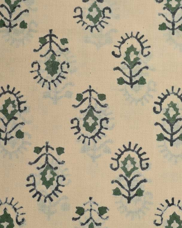 Ida Hand Block Print Indian Cotton Fabric