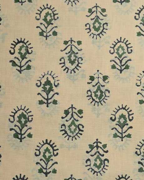 Ida Hand Block Print Indian Cotton Fabric