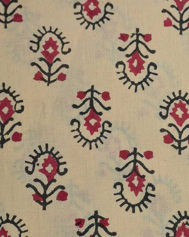 Ida Hand Block Print Indian Cotton Fabric