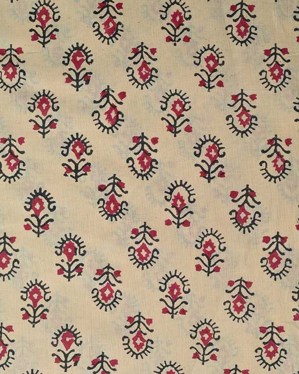 Ida Hand Block Print Indian Cotton Fabric