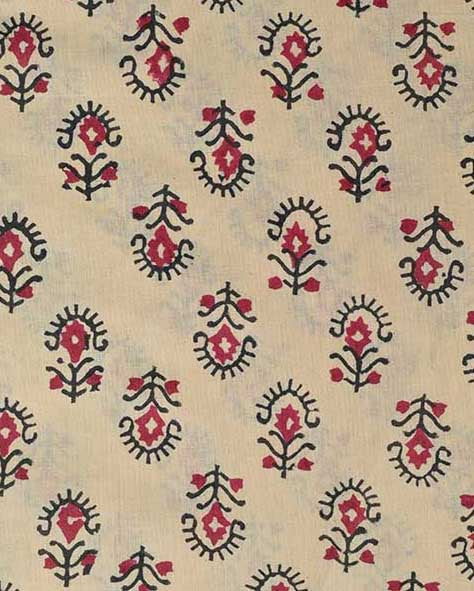 Ida Hand Block Print Indian Cotton Fabric