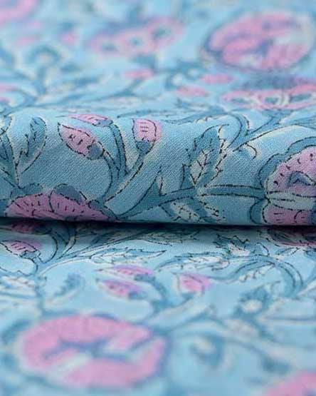 Vaila Cotton Block Print Fabric