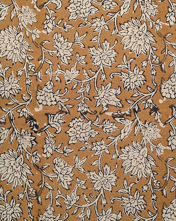 Abbey Block Print Indian Cotton Fabric