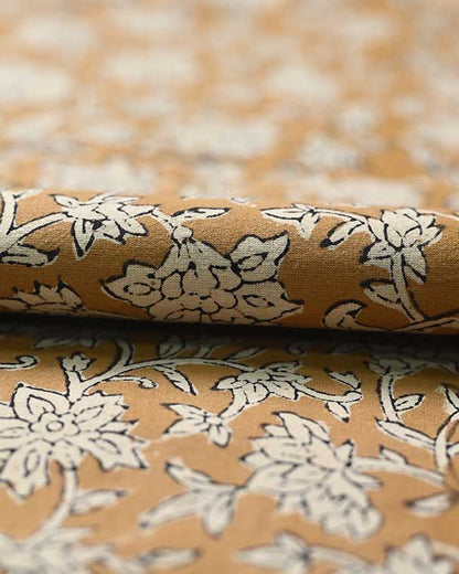 Abbey Block Print Indian Cotton Fabric