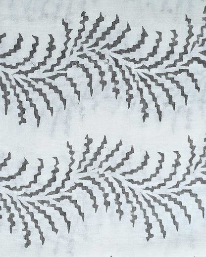 Gray Flower Print Cotton Fabric, Sewing Fabric, Dressmaking banyans Fabric, Indian Fabric By The Yard, Craft Fabric, Upholstery Fabric - Maple Village Lane
